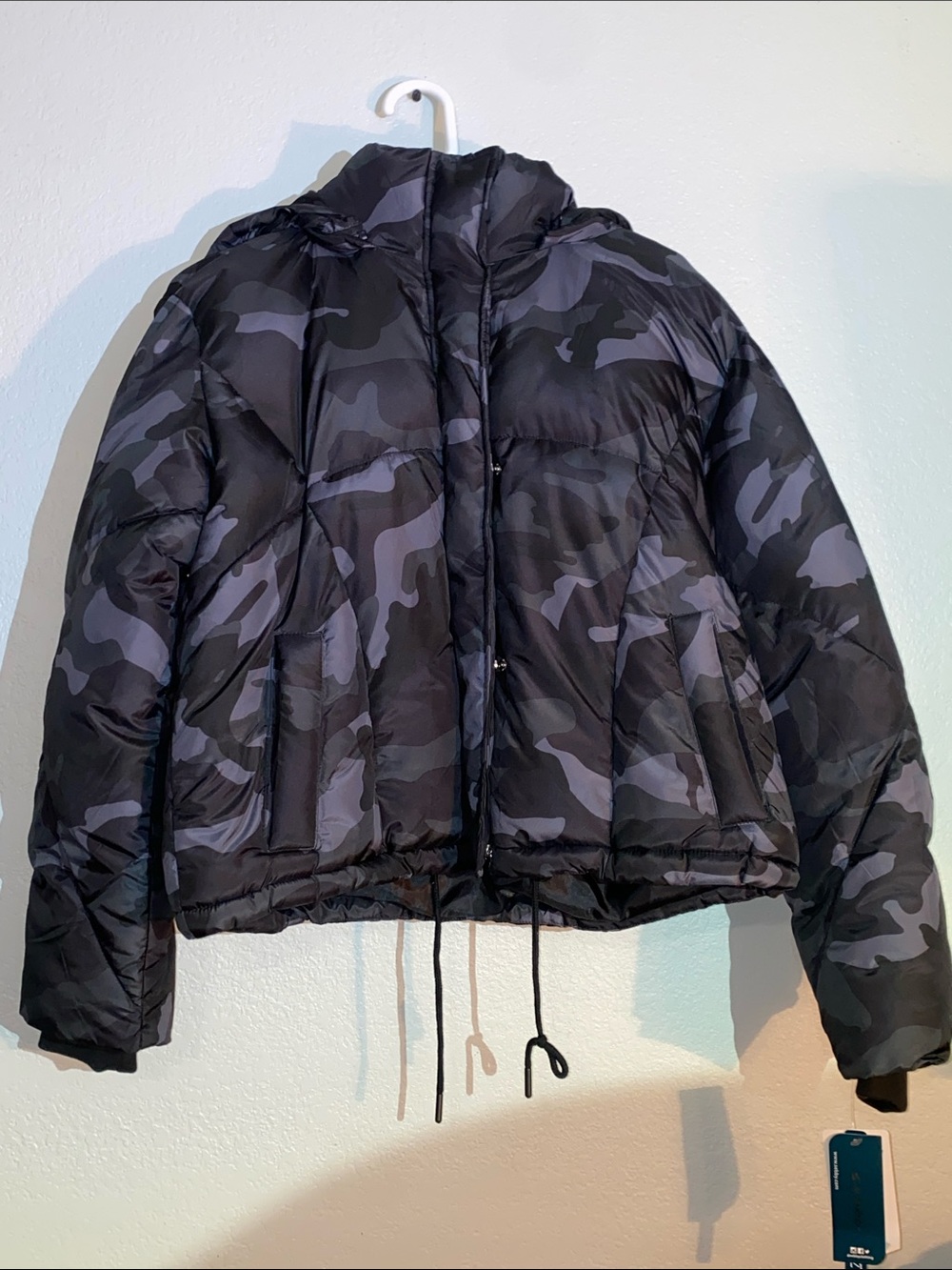 Sebby jacket Camo grey and black with Tag